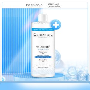 Nước tẩy trang Dermedic 2 in 1 cho da khô cấp ẩm HA Hydrain3 Hialuro Micellar water H2O 500 ml